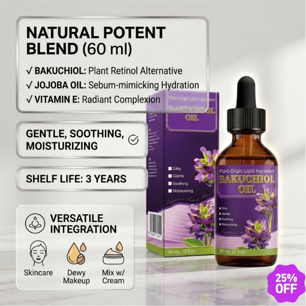 Bakuchiol Retinol Alternative - Óleo Facial Bakuchiol, Alternativa Natural ao