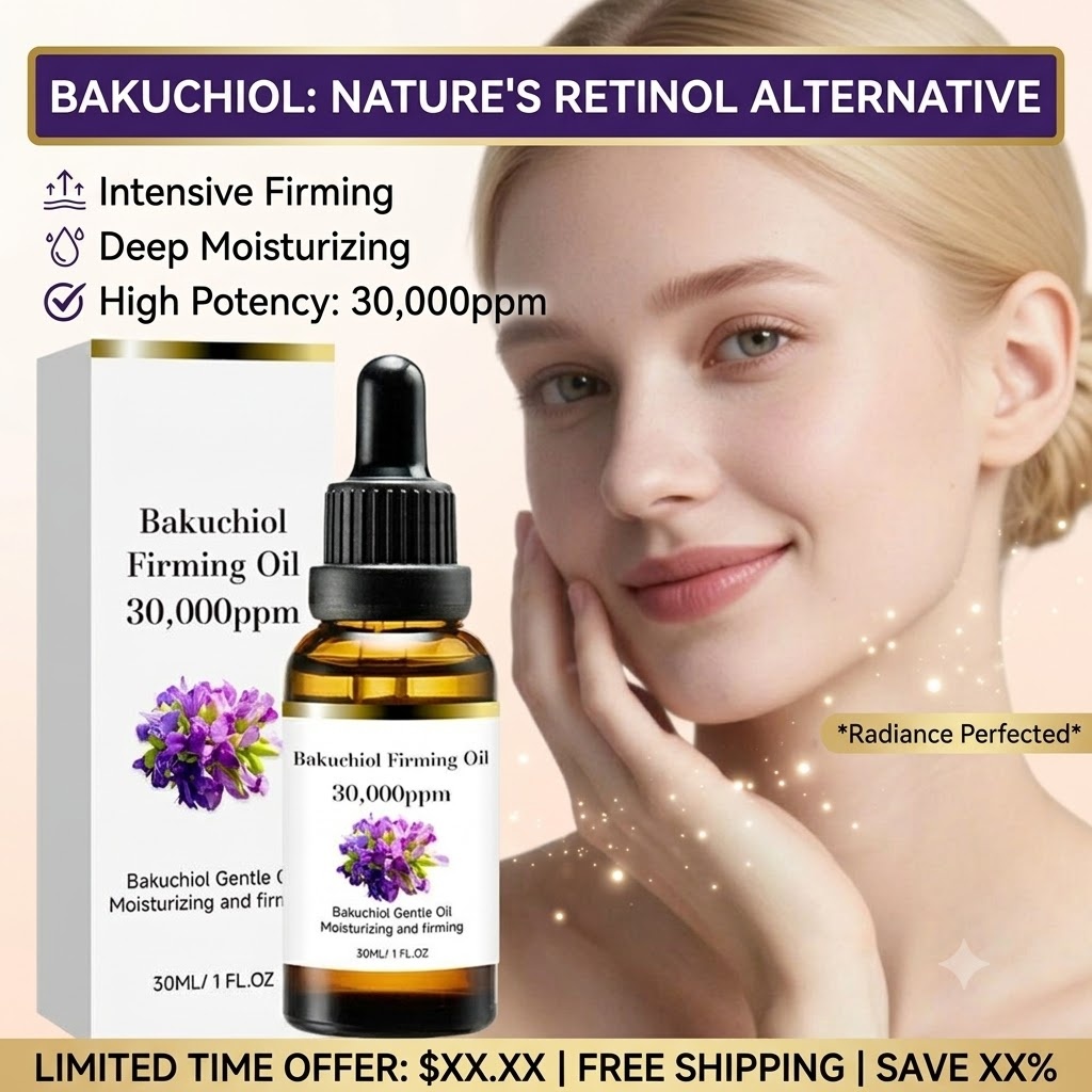 Bakuchiol Retinol Alternative - Óleo Facial de Bakuchiol 30ml, Alternativa