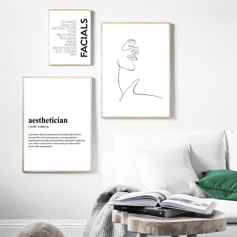 Skincare Quote - 1 peça - Impressão em Tela