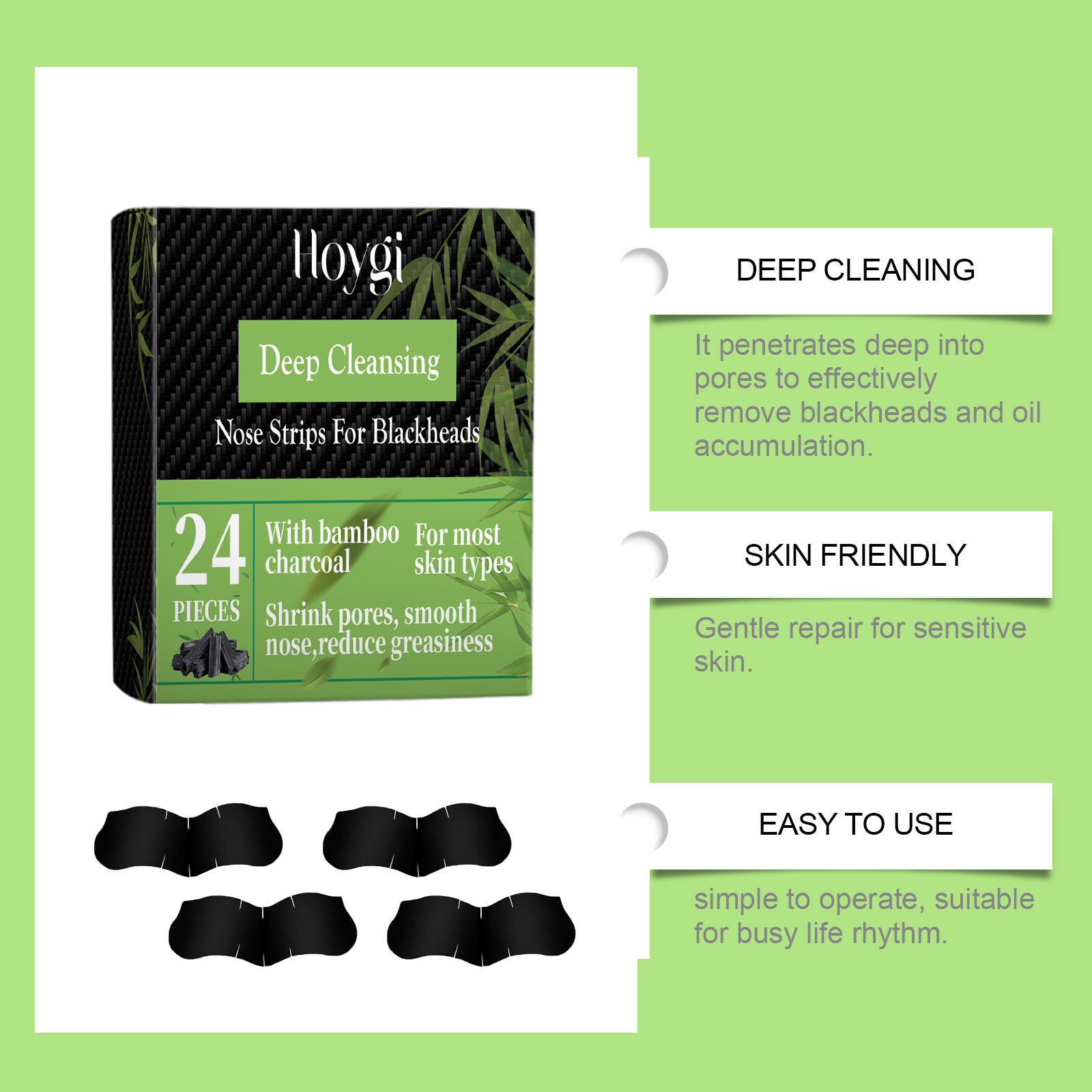 Tiras de Carvão de Bambu para  - Charcoal Pore Strip avaliação e preço